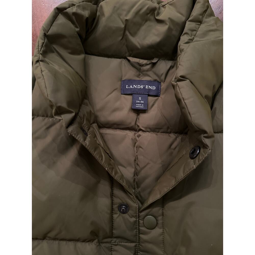 Lands’ End Quilted Down Vest S - Picture 4 of 5